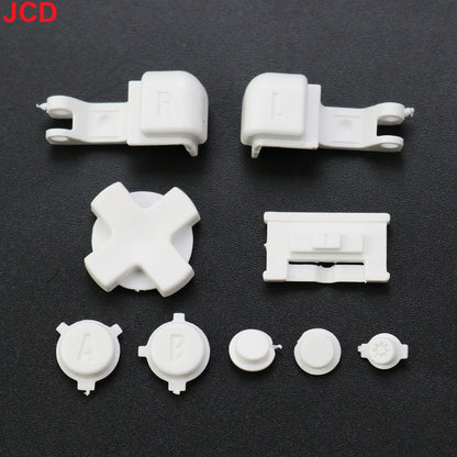 JCD 1set For GameBoy Advance SP GBA SP Plastic Full Button Set For GBA SP A B Select Start Power ON/OFF L R Buttons Kit D Pad