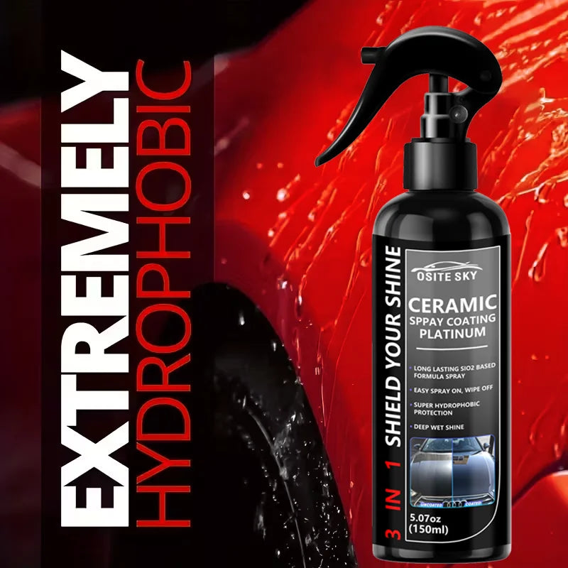 Sopami Nano Ceramic Car Coating Spray 3-in-1 Scratch-Resistant Gloss Finish for All Car Paint Types