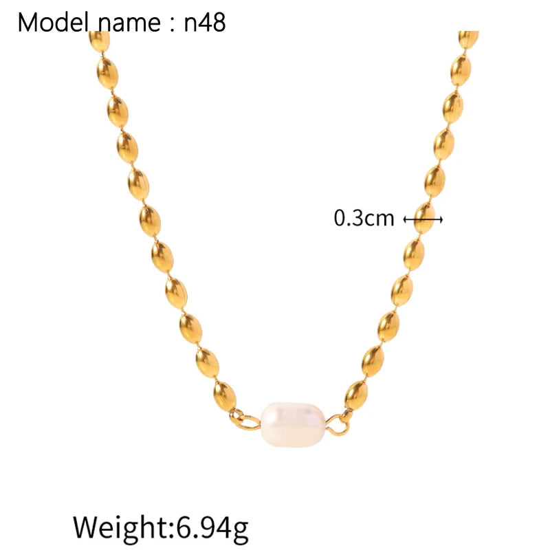 2026 Vintage Necklace On Neck Chain Women's Jewelry Accessories For Girls Clothing Aesthetic Gifts Fashion Pendant - gold n48