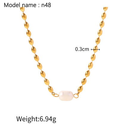 2026 Vintage Necklace On Neck Chain Women's Jewelry Accessories For Girls Clothing Aesthetic Gifts Fashion Pendant - gold n48
