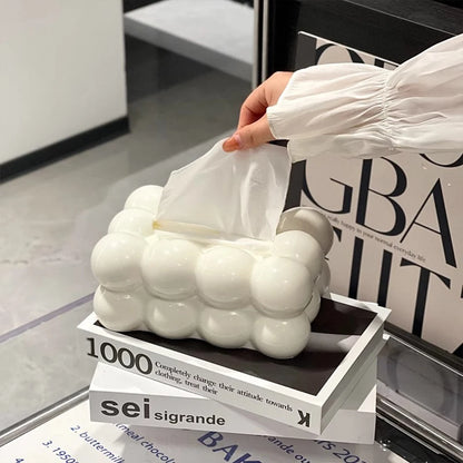 Cloud Design Tissue Box Living Room Coffee Table Towel Dispenser Desktop Paper Storage Holder Kitchen Decor Car Tissue Organi