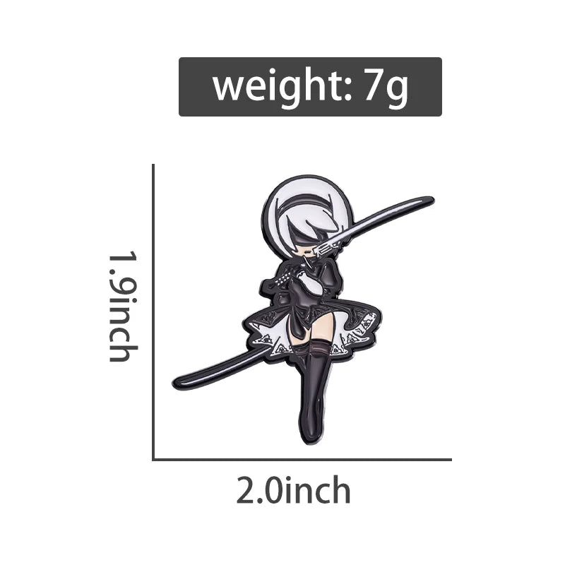 Cartoon Characters Enamel Pins Custom Adventure Game Brooches Lapel Badges Cartoon Funny Jewelry Gift for Kids Friends