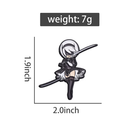 Cartoon Characters Enamel Pins Custom Adventure Game Brooches Lapel Badges Cartoon Funny Jewelry Gift for Kids Friends