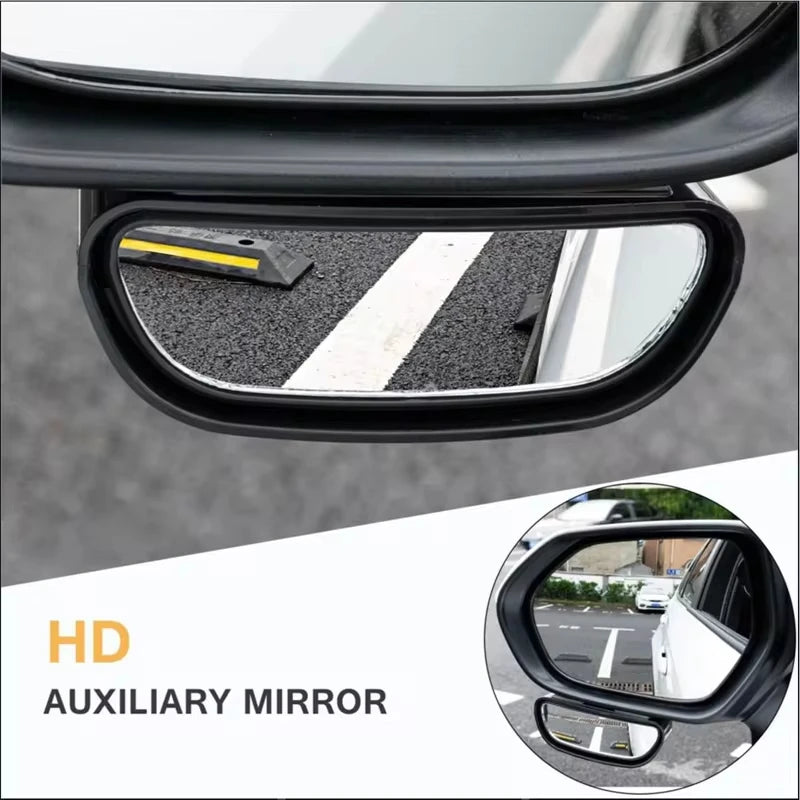 Auto Mirror Adjustable Wide Angle Side Rear Mirror Blind Spot Convex Mirrors For Car Reverse Parking Auxiliary Rear View Mirr