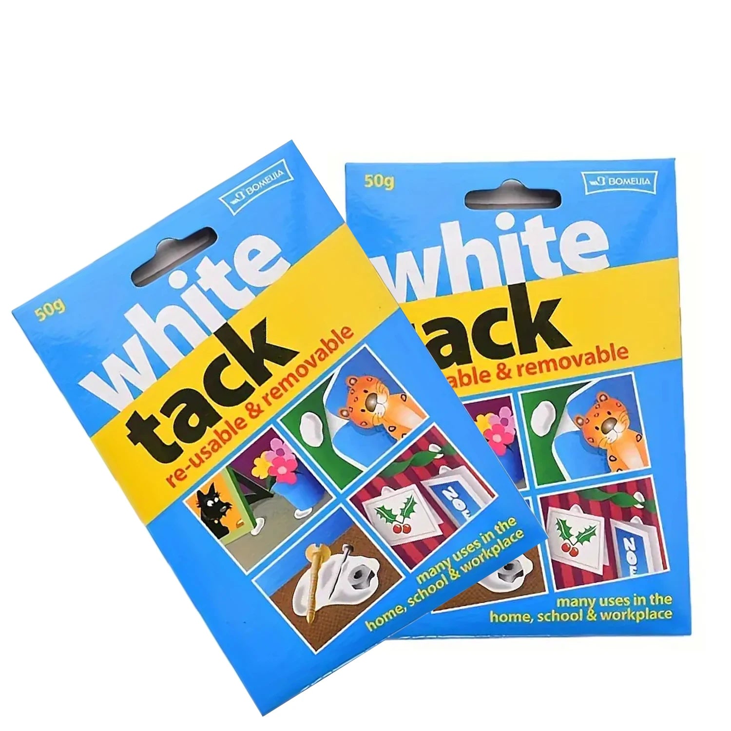 Removable Wall Safe White Tack Putty 50g/75g/100g/150g Reusable Non-Toxic Sticky Adhesive Tack for Posters Photos Party Use -