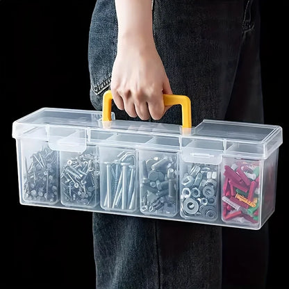 1/7pcs Tool Parts Storage Box Set Multi-Compartment Tool Organizer,Sorting Box for Screws,Wrenches,Hardware Accessories,and T