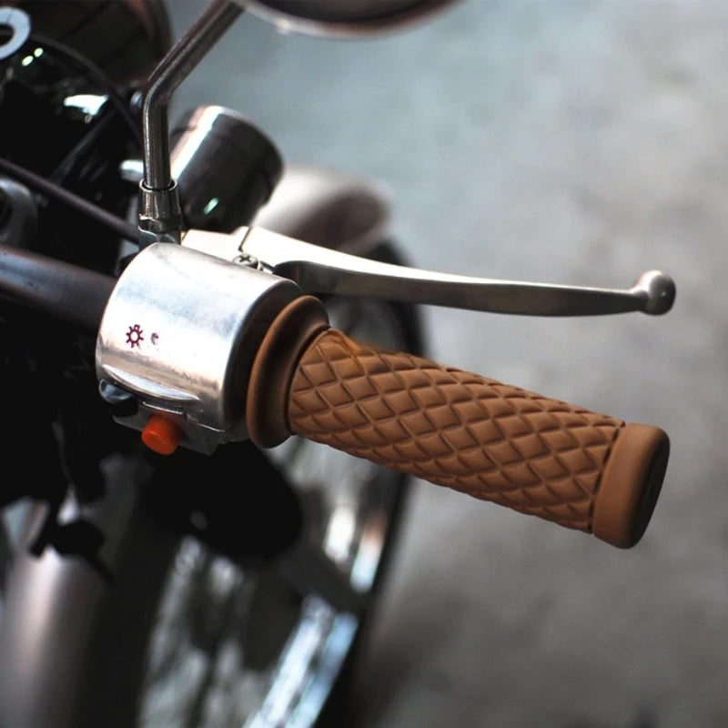 Vintage Cafe Racer 7/8" 22mm Motorcycle Vintage Handlebar Grip for Honda Suzuki Yamaha Kawasaki CG125 CB400