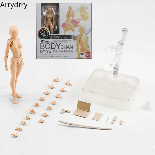Sketch Draw Figurines Male Female Movable Body Kun Body Chan Joint Pain Anime Figure Shf Action Figure Toy Model Draw Mannequ