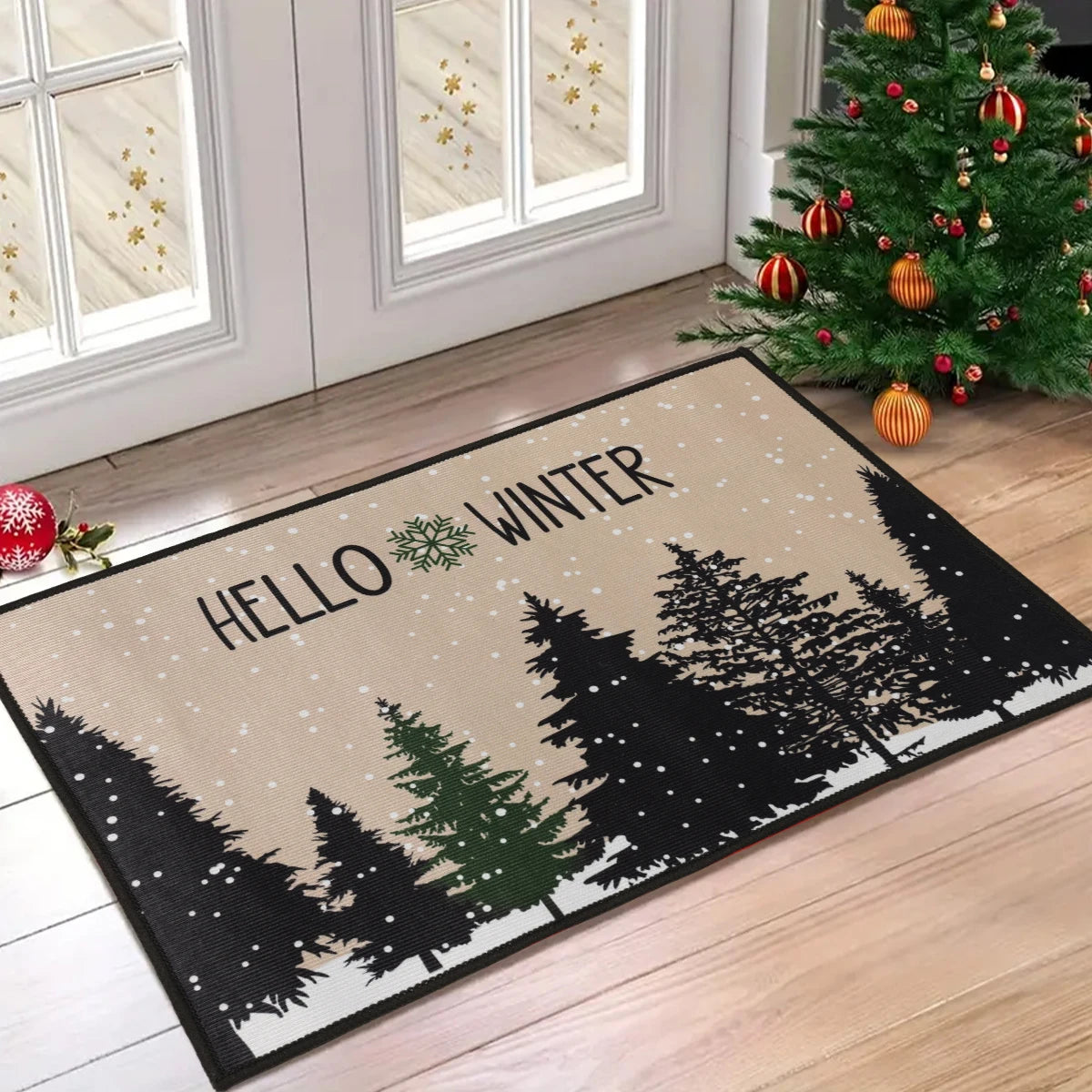 Christmas Doormat Merry Christmas Decorations for Home 2025 Navidad Natal Outdoor Floor Carpet Xmas Ornament New Year Gift 20
