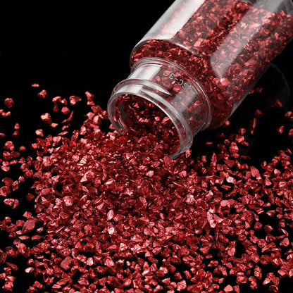 30g/Bottle Glass Crushed Stones Resin Fillings for DIY Epoxy Resin Mold Irregular Crystal Nail Art Decoration Jewelry Making 