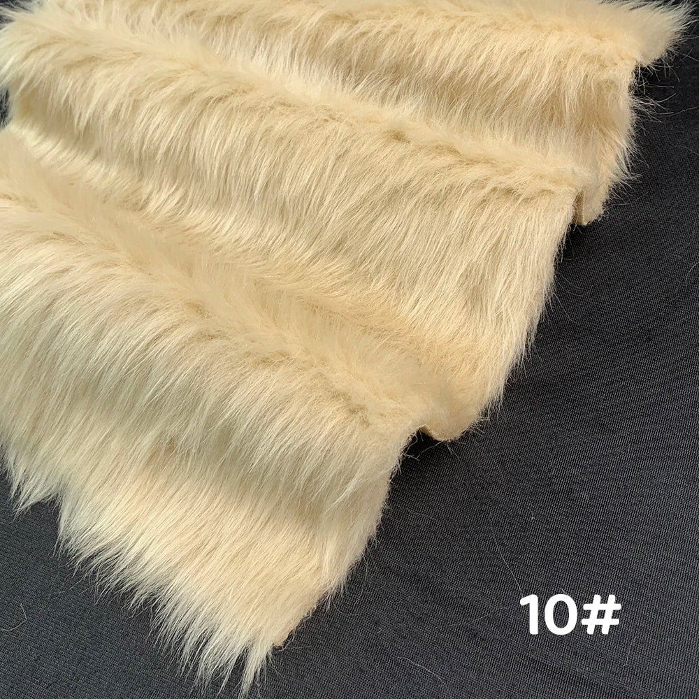 Fur Imitate Fabric 30x50cm Polyester Fiber Medium Thickness Woven Technics 2.5cm Long Fur Fabric Cosplay Fursuit Fur Material
