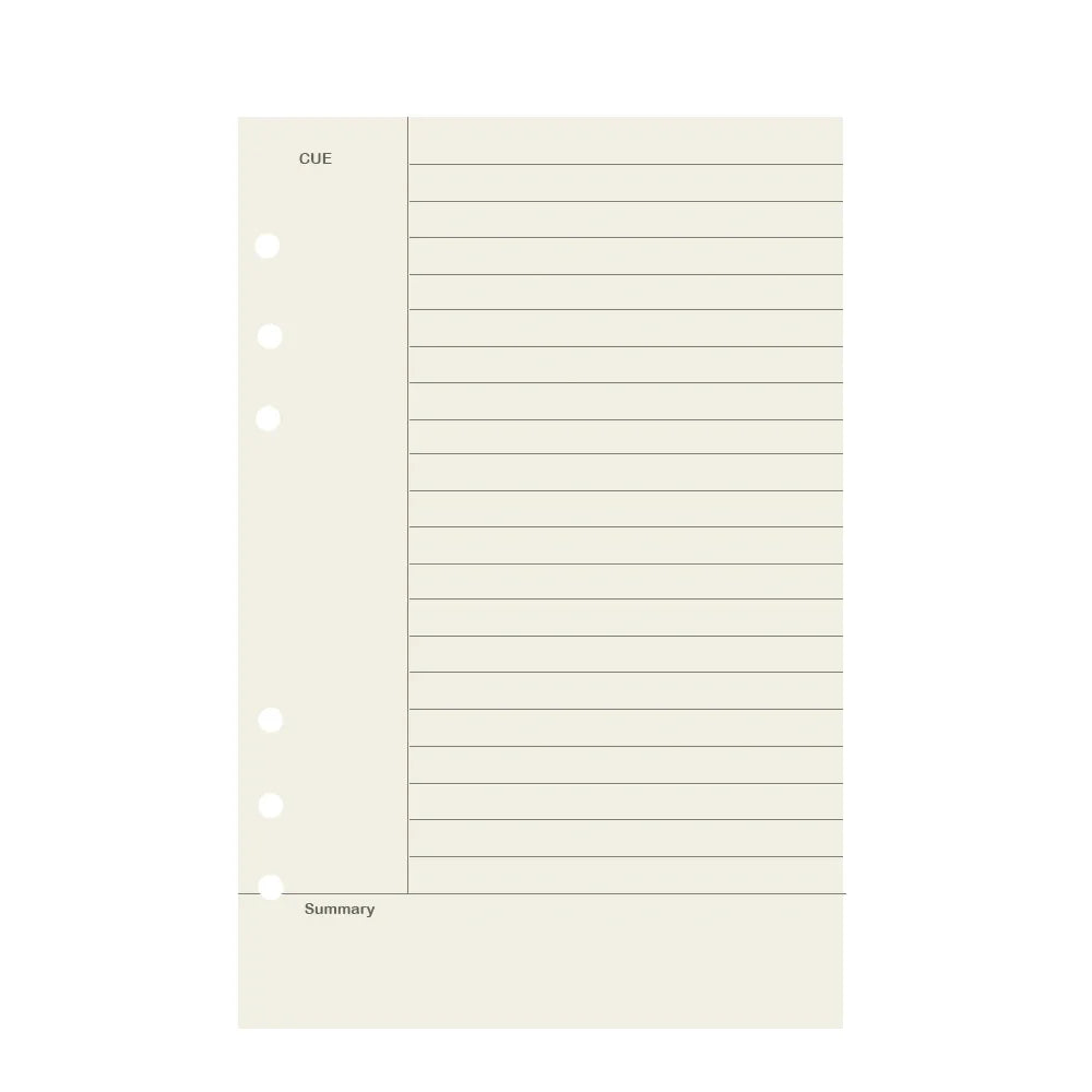 45 Pieces A5 A6 A7 6ring Loose Leaf Notebook Refill Binder Inner Page Budget Weekly Monthly To Do Line Dot Grid Paper Station