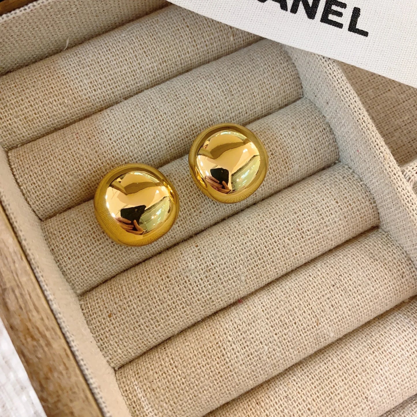 LATS Vintage Exaggerated Personality Semicircle Matte Stud Earrings for Women Temperament Jewelry Party Fashion Accessories G