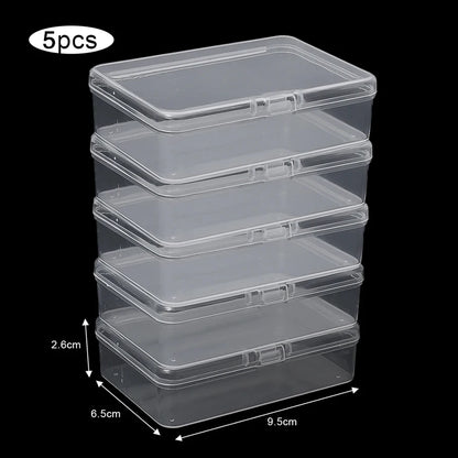 3/5/10Pcs Transparent Plastic Boxes Playing Cards Container Storage Case Packing Poker Game Card Box Board Games Card Organiz