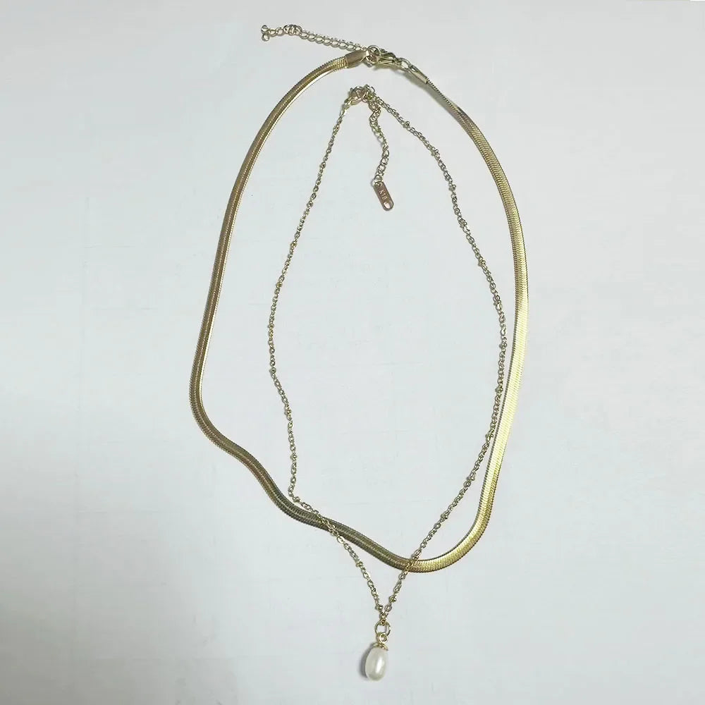 Stainless Steel Creative Steel Ball Chain Necklace - C72