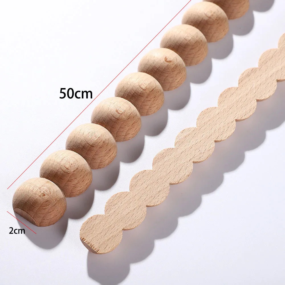 Wood Figurines Wood Applique Wood Decal Onlay Wood Carving Lines Carved Exquisite Natural Long Wooden Furniture Decor Lines S