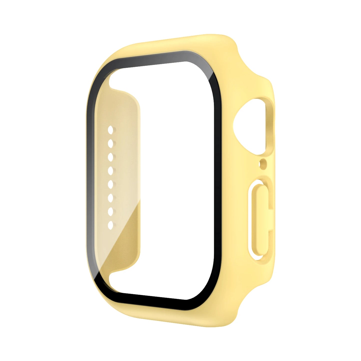 Tempered Glass+Case For Apple Watch 38mm 40mm 41mm 42mm 44mm 45mm 46mm Screen Protector Protective Cover iWatch 10 8 7 9 6 SE