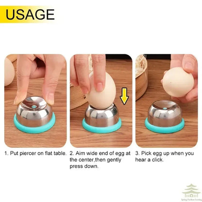 Egg Piercer, Stainless Steel Needle Egg Hole Puncher Eggs Poacher Endurance Hole Seperater Bakery Kitchen Tool for Raw Eggs