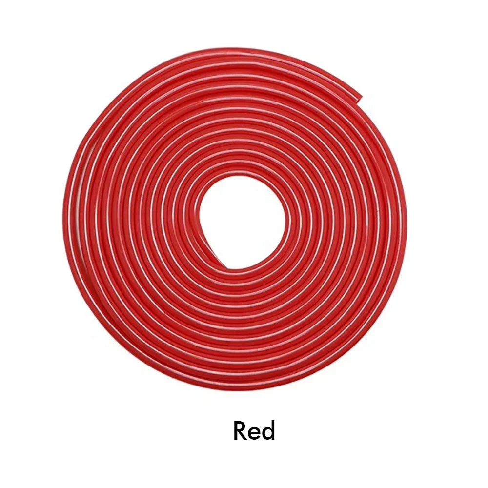 5M Car Bumper Anti Collision Strip Auto Door Edge Protector Strip Anti-collision U Type Trim Rubber Anti-rub Protector Tape -