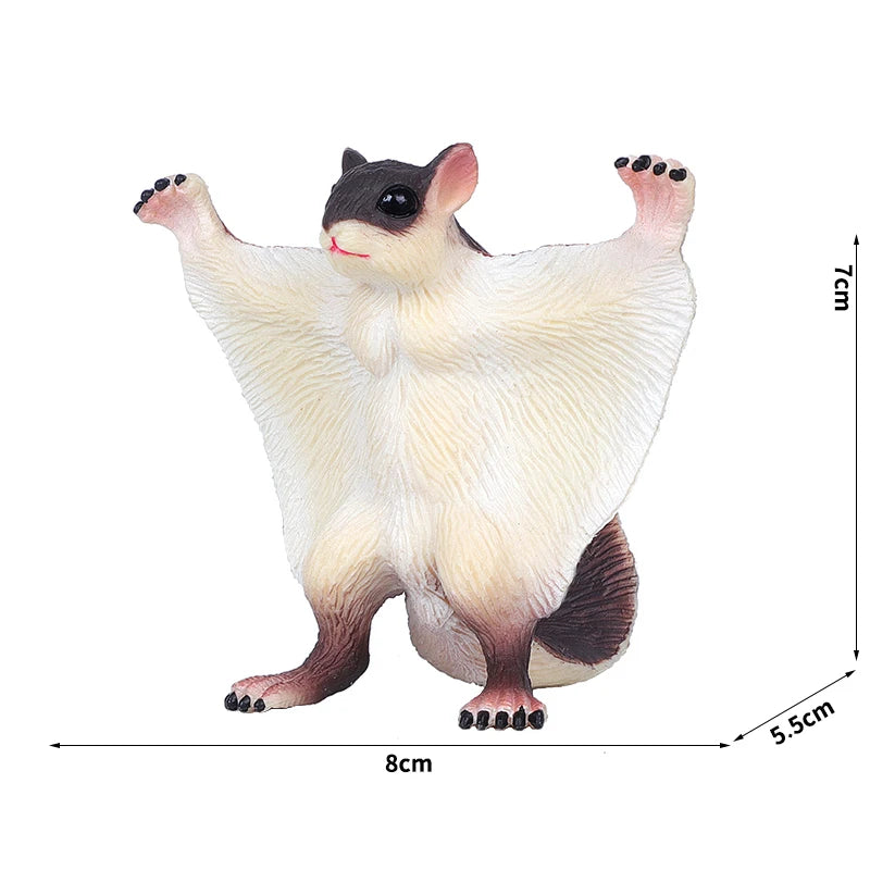 Simulation Wild Animal Model Wolf Monkey Fox Pangolin Squirrel Chinchilla Donkey Sloth Realistic Animal Figures Toys For Kids