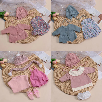 Dolls Clothes for 45cm Baby Dolls DIY Doll Accessories for 45cm Dolls Sweater Jumpsuite Clothes for Reborn Baby Dolls