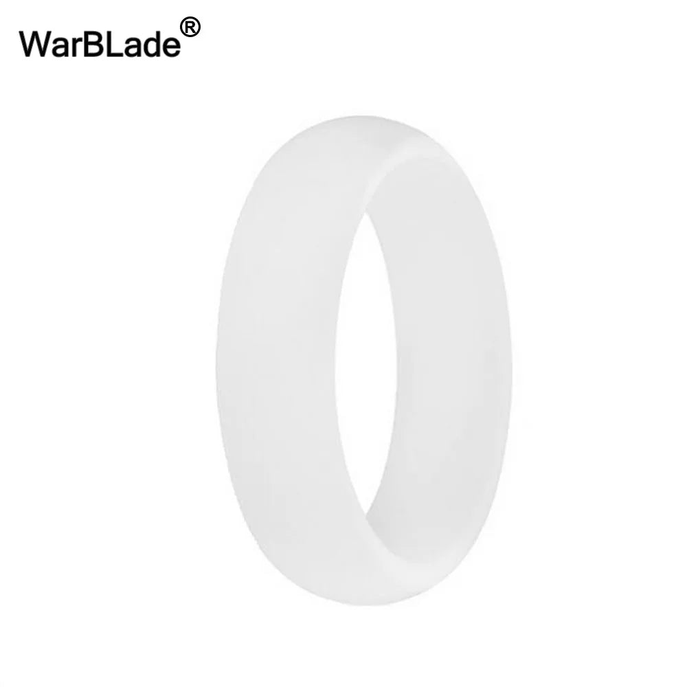 WarBLade 5.7mm Food Grade FDA Silicone Rings For Women Wedding Rubber Bands Hypoallergenic Flexible Silicone Finger Ring