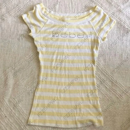 Vintage Sleeveless Tank Top Letters Summer Print Personality Crop top Sleeveless Slim Streetwear Punk Y2K Baby Tee Short Slee