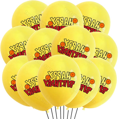 Dragoned Ball Z 12/24/50Pcs Latex Ballon Boy Favor Party Decoration Festivel Toy Gift Party Supplies Anniversary Holiday