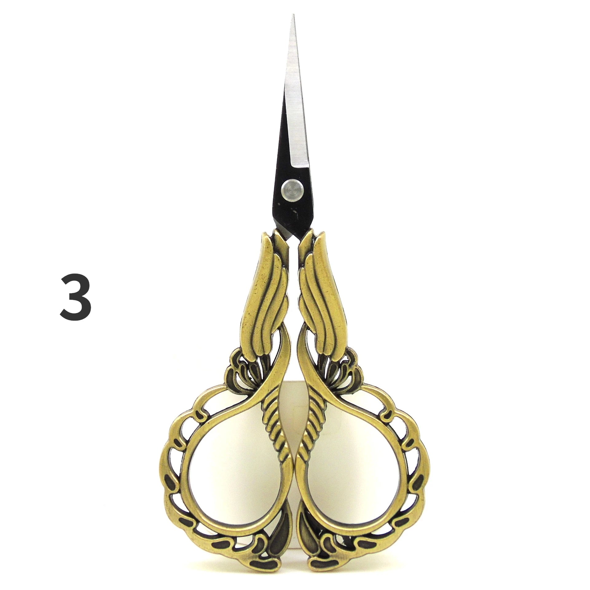 Mr. Paper Vintage Orchid Shaped Scissors High Appearance Creative Multifunctional Daily Tailor Clips Art Supplies 3 Style - S