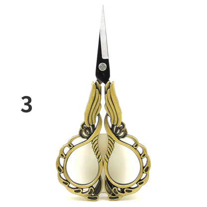 Mr. Paper Vintage Orchid Shaped Scissors High Appearance Creative Multifunctional Daily Tailor Clips Art Supplies 3 Style - S