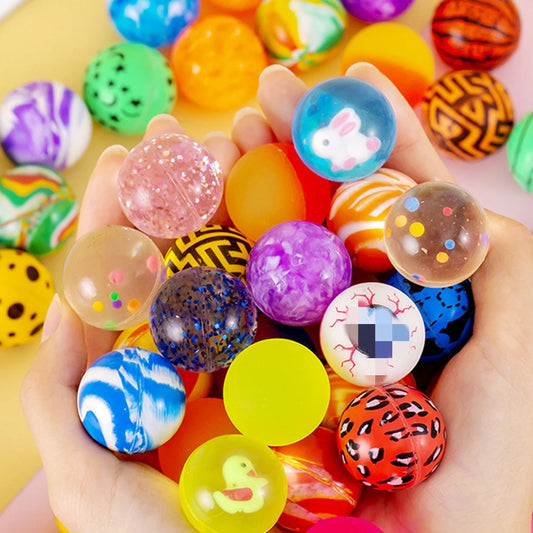10/20/30/40/50Pcs Bouncy Ball Toys Kid Birthday Party Favors Gifts for Guests Rubber Bouncing Ball Pinata Goody Bag Fill Priz