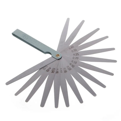 0.02-1.00mm 17 Blades Feeler Gauge Metric Gap Filler Gage Measurment Tool For Engine Valve Adjustment