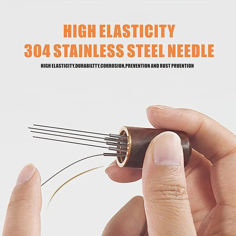 Needle Distributor Stainless Steel Coffee Tamper Espresso Mixers Dispensers Levelers WDT Tools Cafe Stirrers Barista Accessor