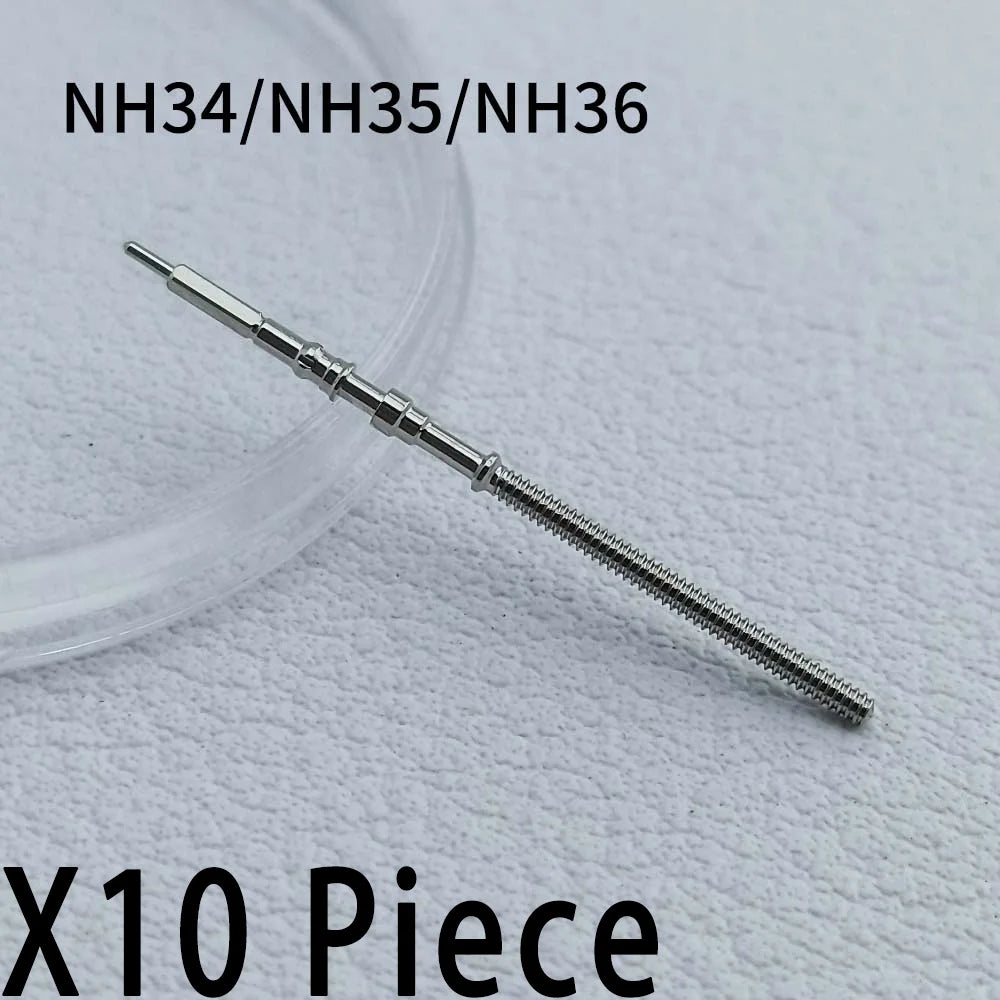 NH35 Stems 10Pcs/3Pcs Movement Watch Stem Crown Kit Watch Parts For NH34 NH35 NH36 VK63 Miyota8215 Stem Spare Parts - 07