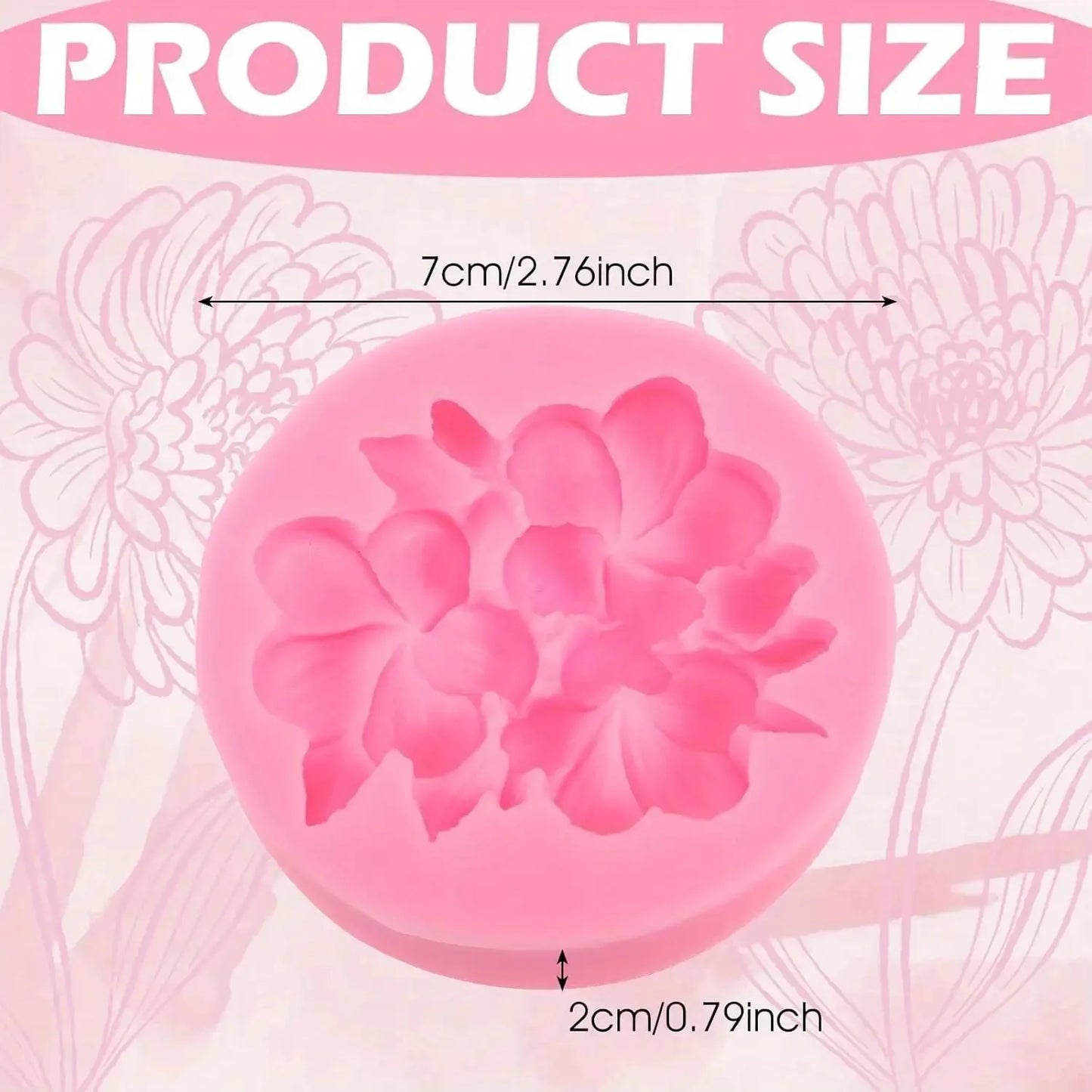 Lotus Flower Silicone Mold，For resin crafting - Suitable for candles、DIYCrafts、Valentine's Day、Mother's Day、Christmas Decorat
