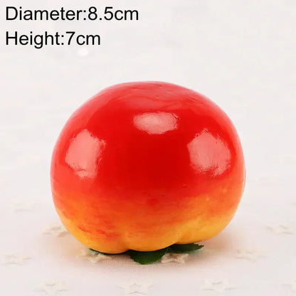Artificial Fruits and Vegetables Home Decoration Fake Orange Peach Apple Pear Grape Lemon Peach Ornament Food Photography Pro