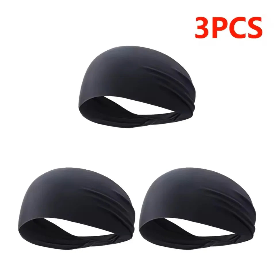 Elastic Sports Headbands Sweat Absorption Headdress Quick Dry Workout Headband Anti-slip Breathable Sweatbands for Yoga Runni