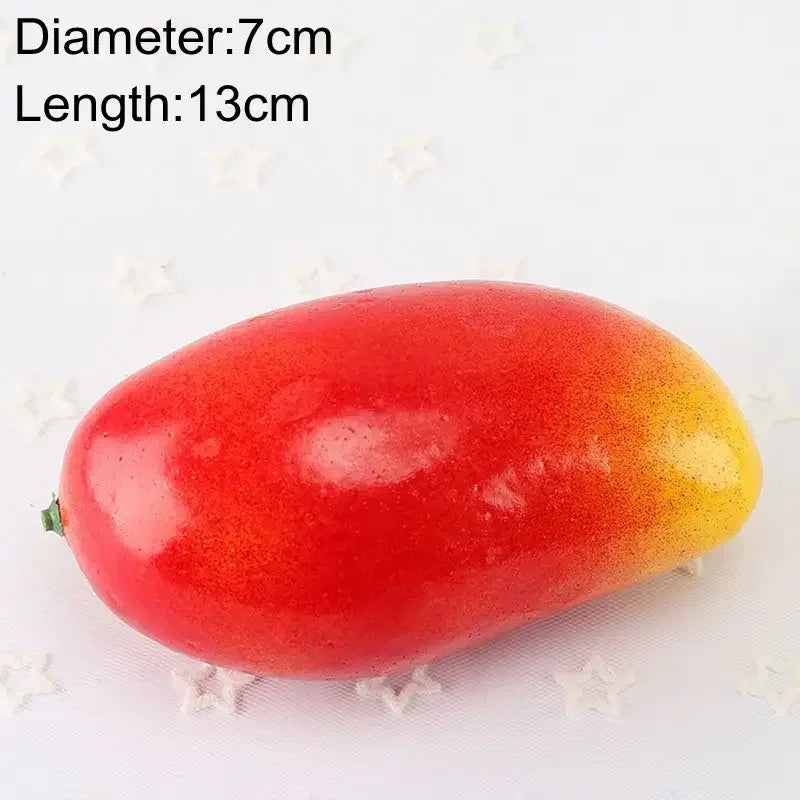 Artificial Fruits and Vegetables Home Decoration Fake Orange Peach Apple Pear Grape Lemon Peach Ornament Food Photography Pro