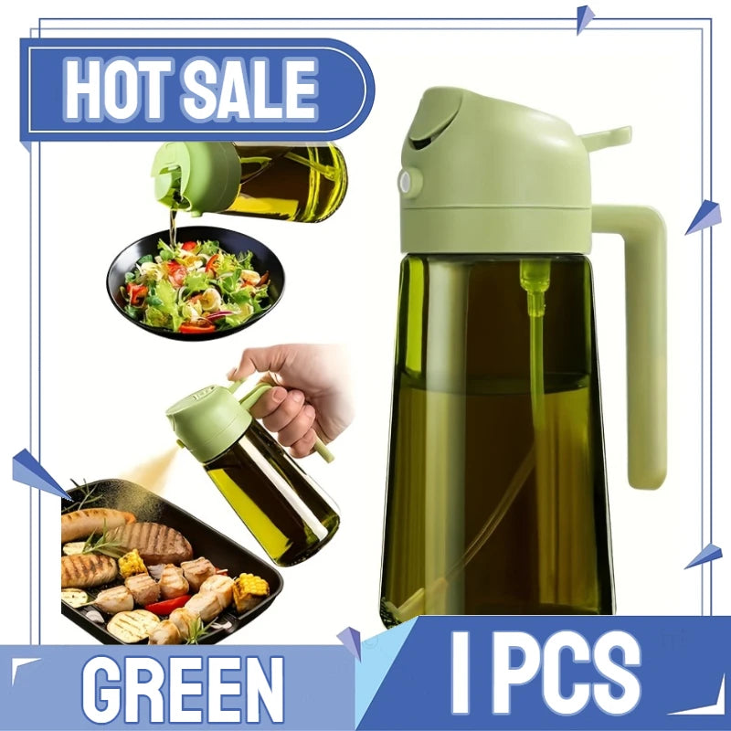 2in1 Kitchen Spray Oil Dispenser Oil Sprayer Polisher Or Only Brush Spray for Air Fryer Salad Grilling Roasting Cooking Kitch