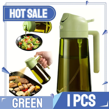 2in1 Kitchen Spray Oil Dispenser Oil Sprayer Polisher Or Only Brush Spray for Air Fryer Salad Grilling Roasting Cooking Kitch