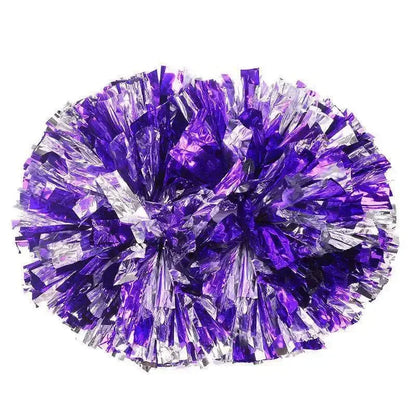 1pc Cheerleading Pom Poms with Handle Cheer Balls Big Gold Silver Red Yellow Blue Hand Dance Pompoms Accessories for Women Ki