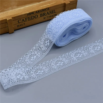 Lace Trim, 10 Yards High Quality Lace Tape, 40MM Wide Embroidered Trim for Sewing, DIY Crafts, Scrapbooking Projects, Gift Wr