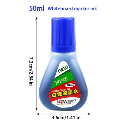 10pcs Whiteboard Marker Set,2.0mm Nib,Black Blue Red High-Volume Ink,Office Teaching Pen,Clear Handwriting & Easy Erasure L-5