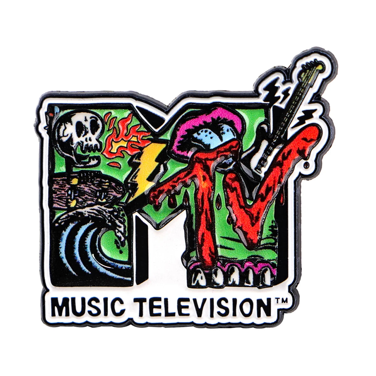 Vintage 1985 Brooch Creative Tape Enamel Pins Music TV Lapel Pin For Backpack Clothing Accessories Metal Badge Jewelry Gift -