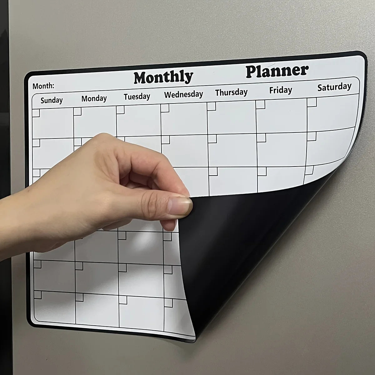 Magnetic Refrigerator Dry Erase Calendar Monthly Planner Whiteboard Record Message Board Memo Pad Fridge Magnets Kitchen Deco