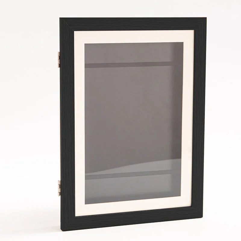 Wood Flap Art Frames Magnetic A4 Photo Frame Framed Picture DIY Children's Exhibition of Paintings Home Decoration Storage Ra