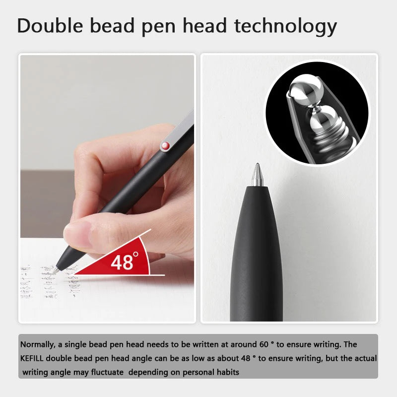 KACO 0.5mm MIDOT Gel Ink Pens, Quick-drying Press Smooth Writing Pen, High Volume for Taking Exams Grading Homework Doing Pap