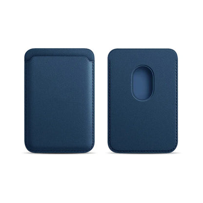 Magnetic Card Holder Leather PU Card Sleeve ID Card Holder Mobile Phone Back Sticker Bag For Magsafe iPhone 17 Card Holder Co