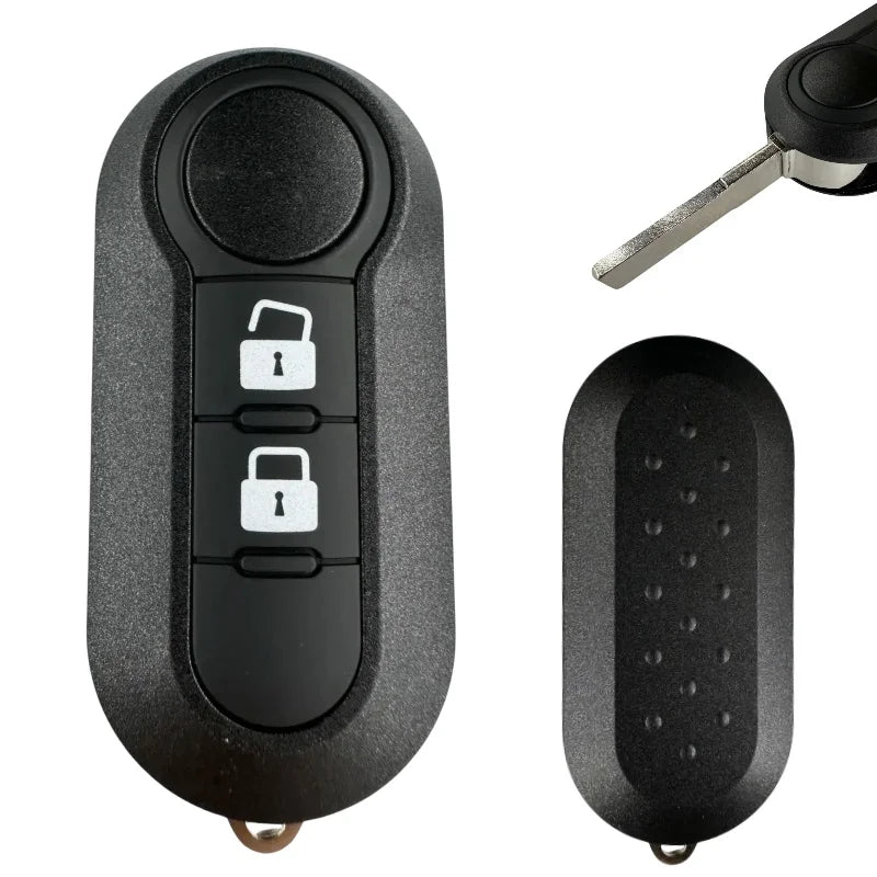 Good Quality For Fiat 500 Panda Punto Bravo 3 Buttons Car Key Remote Control Shell Blank Case Housing Fob Keyless SIP22 Blade