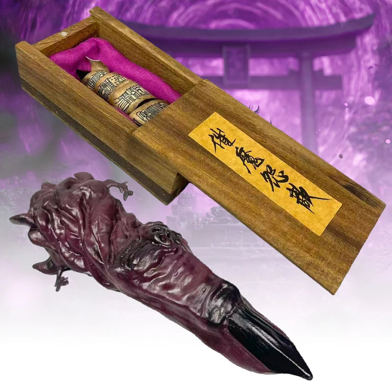 Ryomen Sukuna Finger Box Figurine Anime Jujutsu Kaisen Cursed Finger Sculpture Livingroom Decor Home Ornament House Accessori